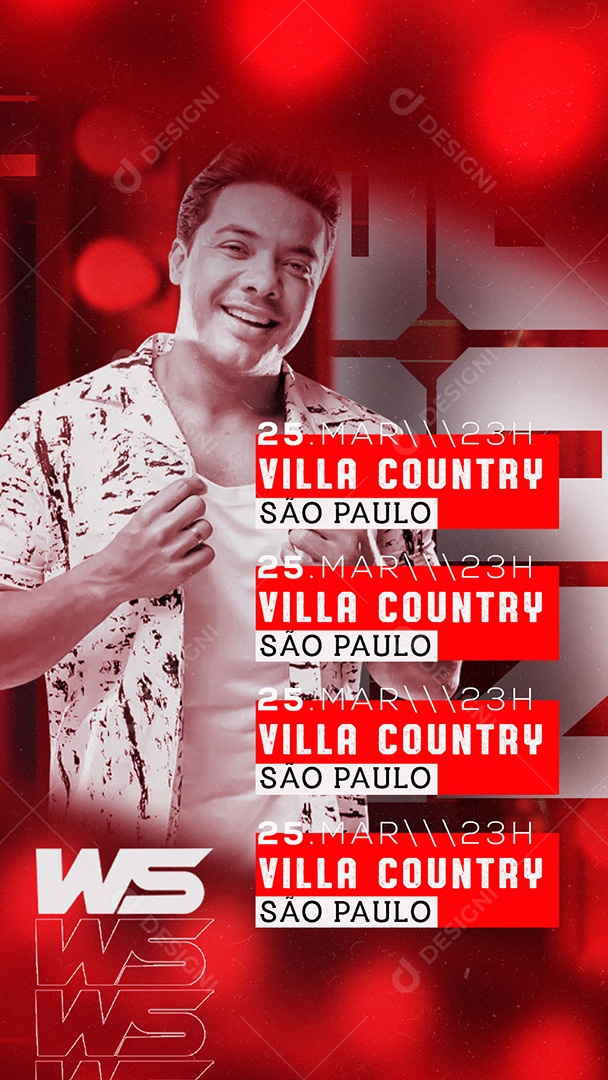 Story Wesley Safadão Flyer Social Media PSD Editável