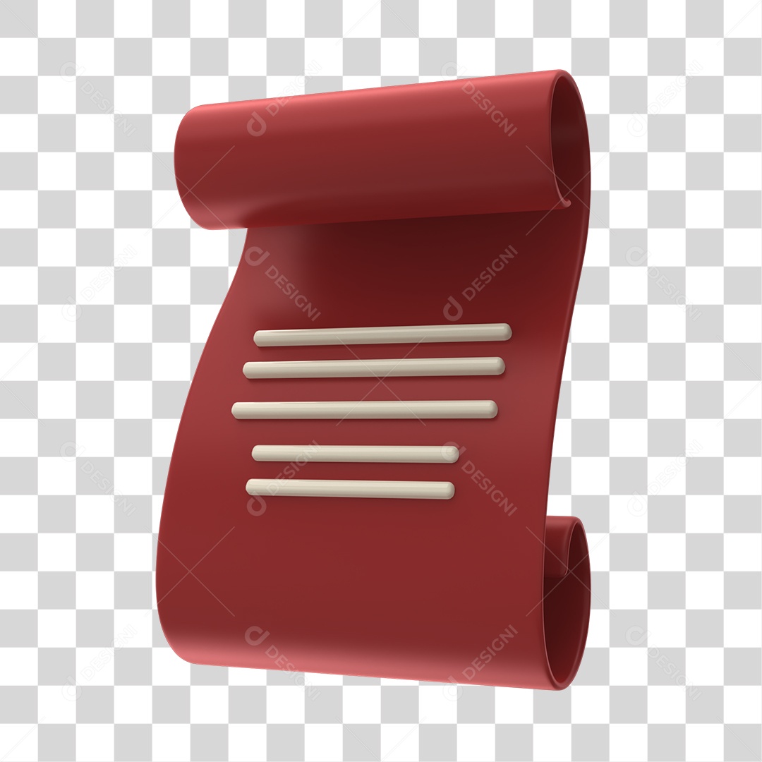 Documento Elemento 3D De Direito PNG Transparente