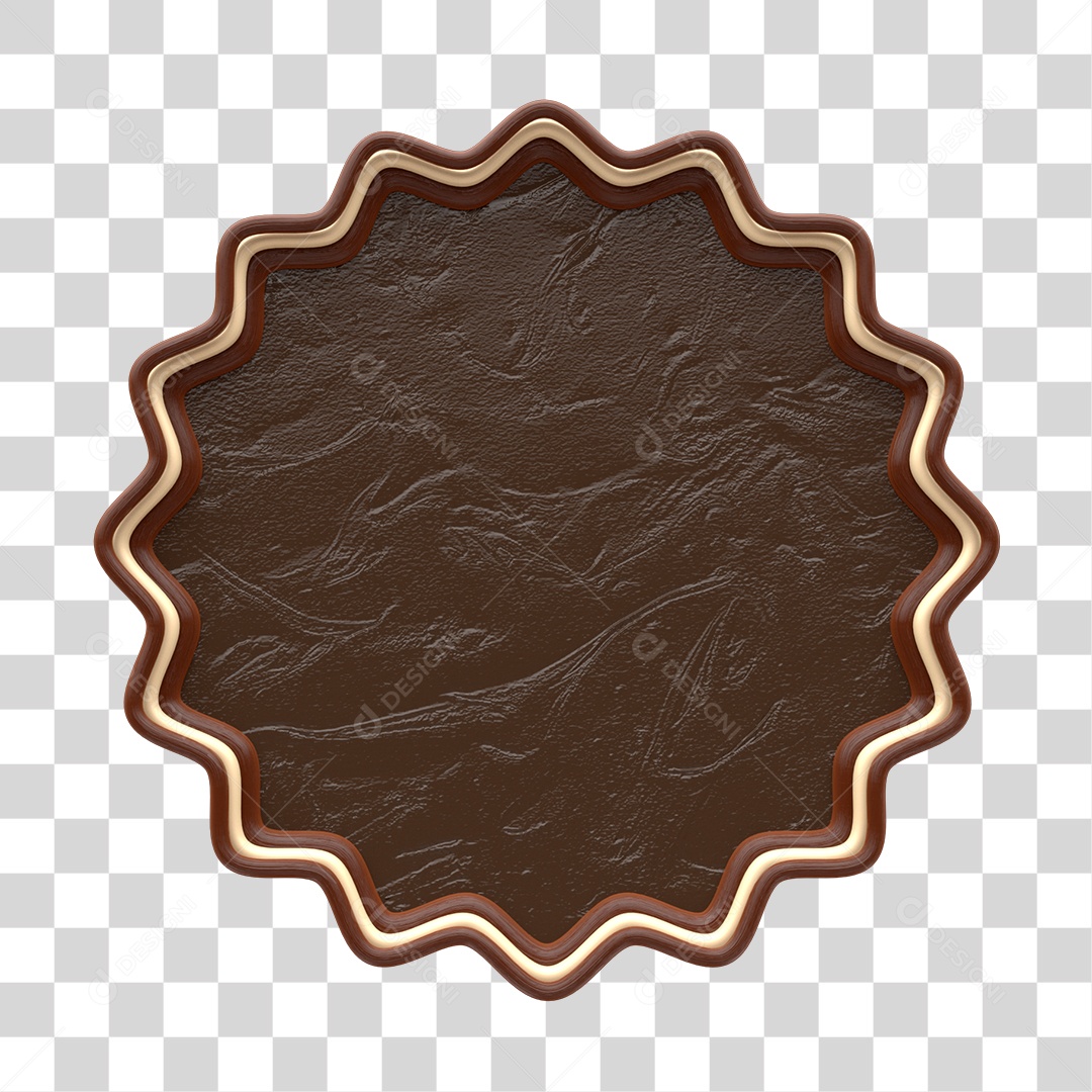 Elemento 3D De Chocolate De Páscoa Para Composição PNG Transparente