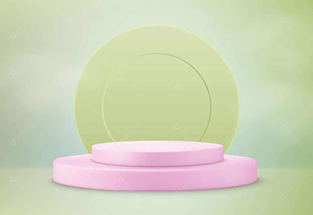 Ilustração de Podium Elemento 3D Para Composição Vetor EPS Editável