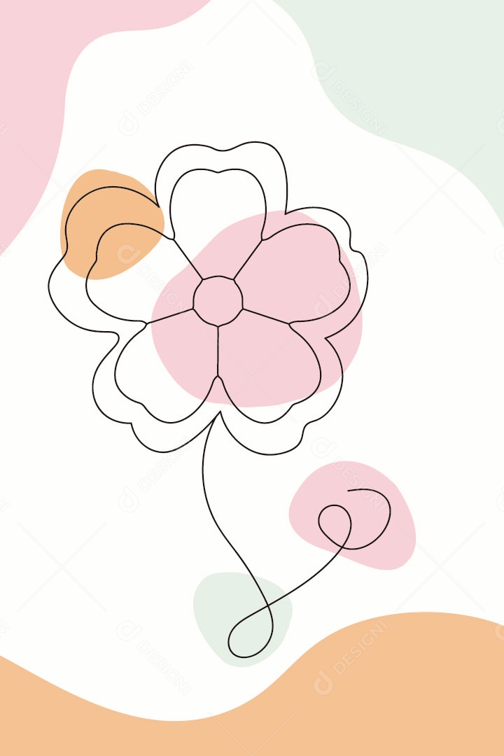 Ilustração de Flores Vetor EPS Editável