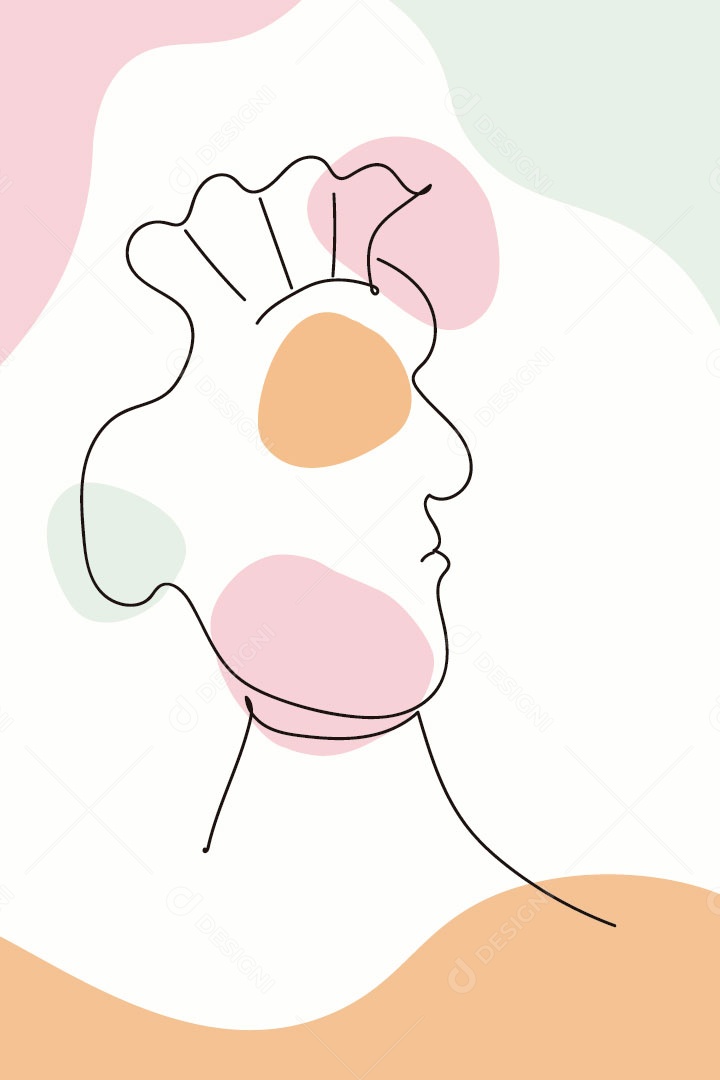 Ilustração de Mulher Vetor EPS Editável