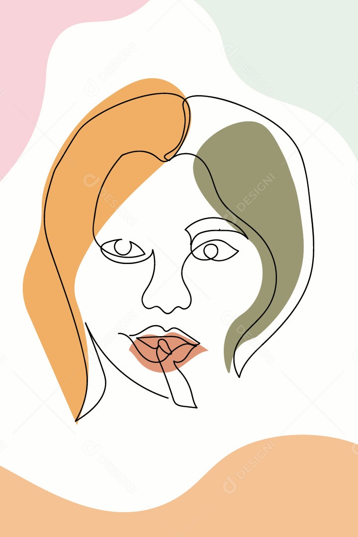 Ilustração de Mulher Vetor EPS Editável