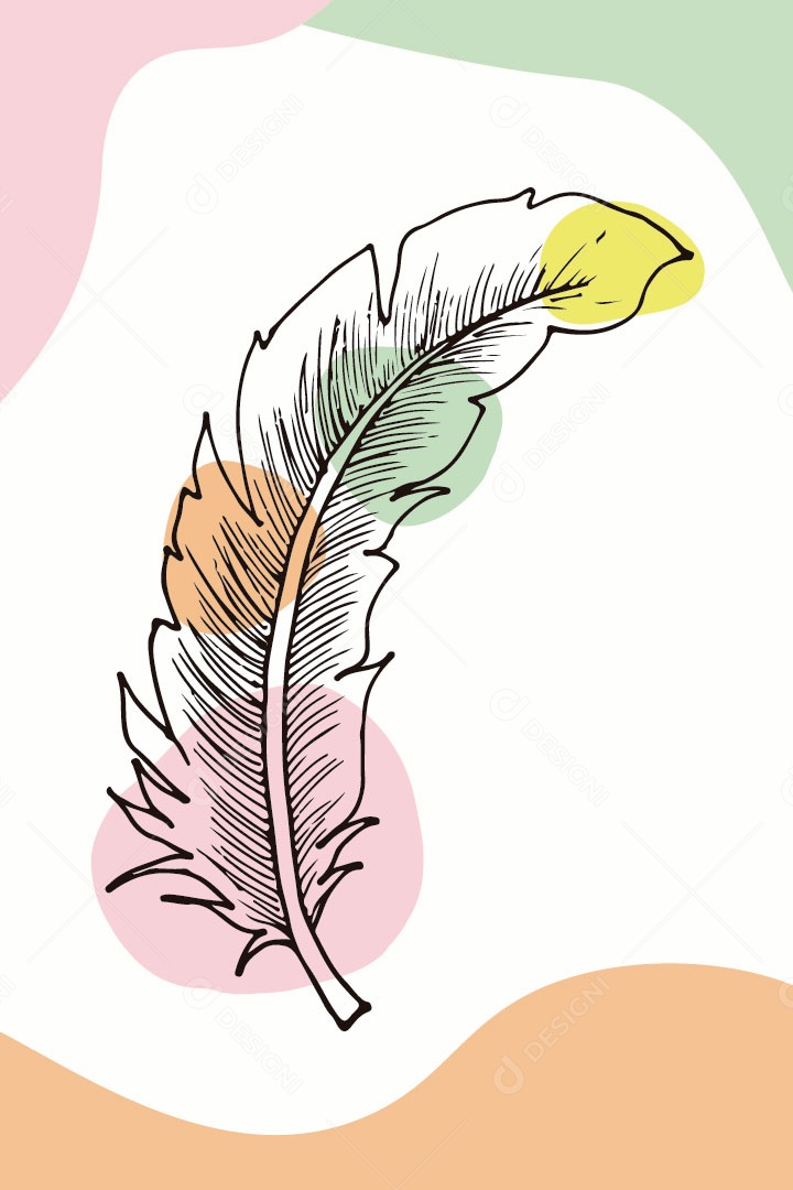 Ilustração de Pena Vetor EPS Editável