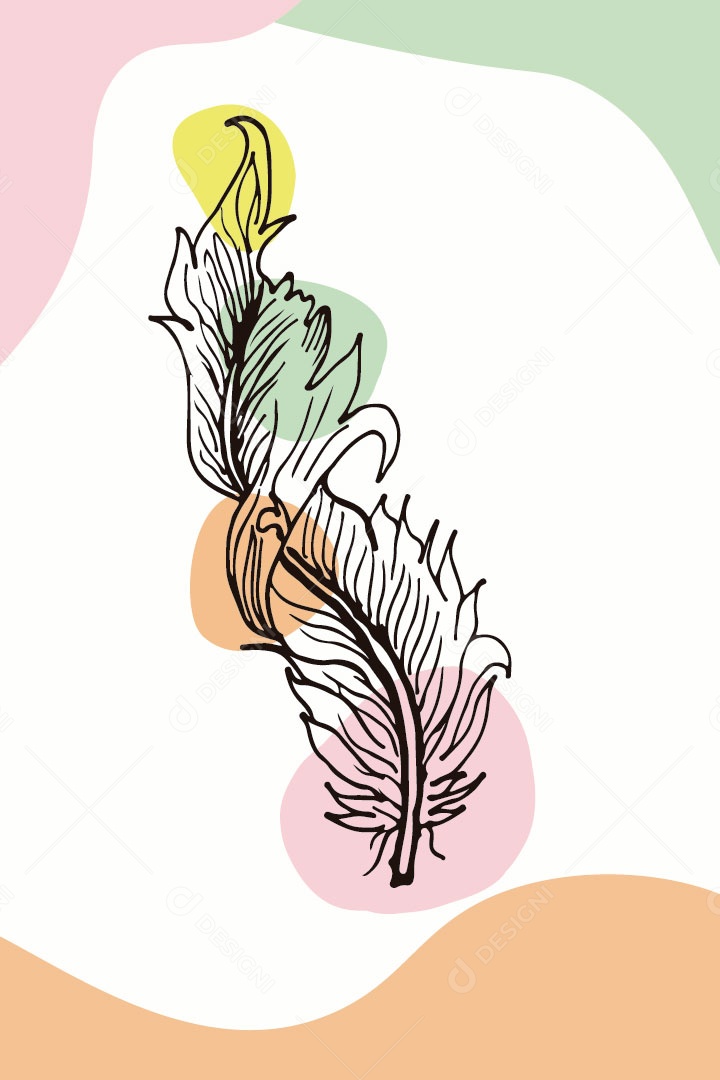 Ilustração de Pena Vetor EPS Editável