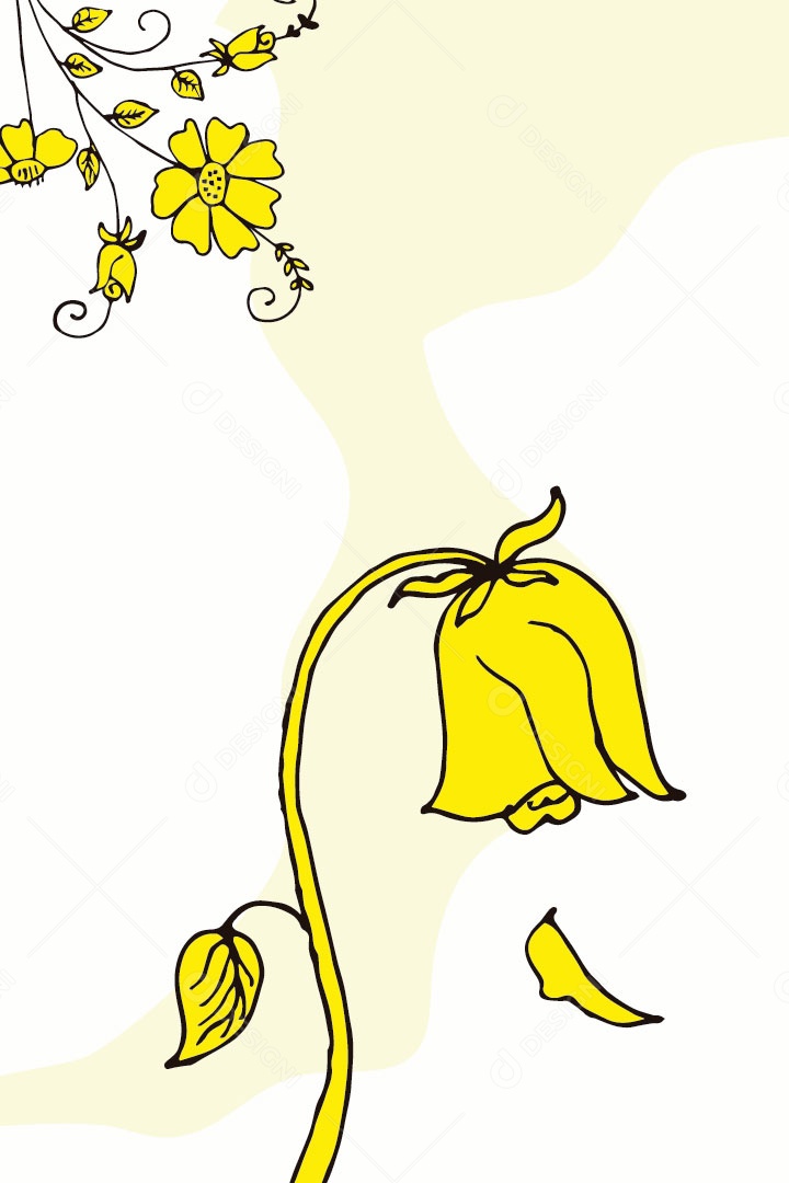 Ilustração de Flores Vetor EPS Editável