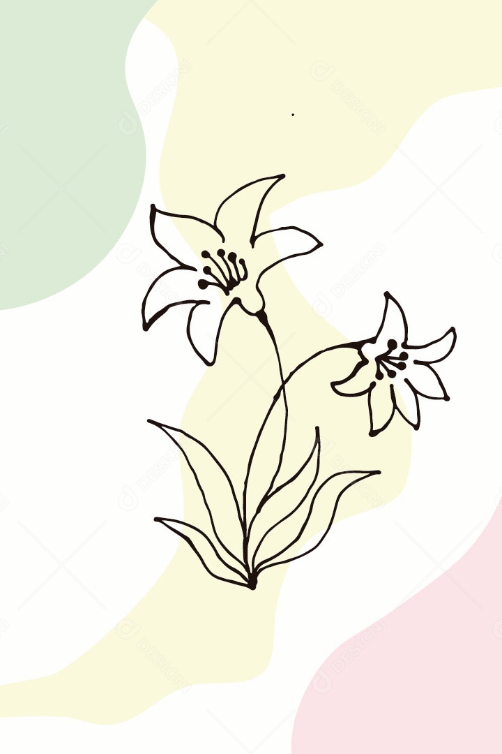 Ilustração de Flores Vetor EPS Editável