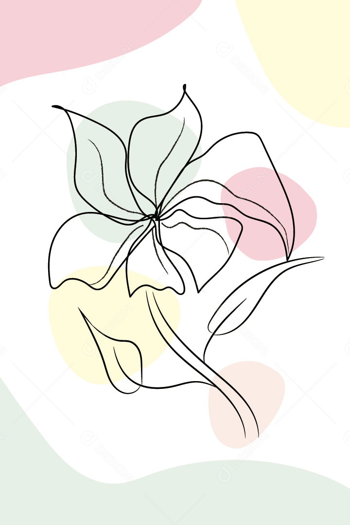 Ilustração de Flores Vetor EPS Editável