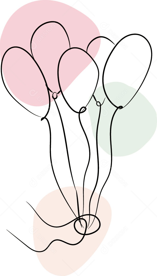 Ilustração de Balão Vetor EPS Editável