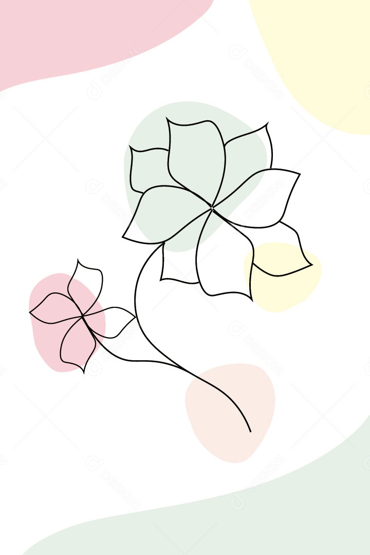 Ilustração de Flores Vetor EPS Editável