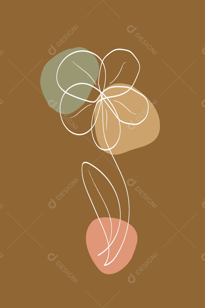 Ilustração de Flores Vetor EPS Editável