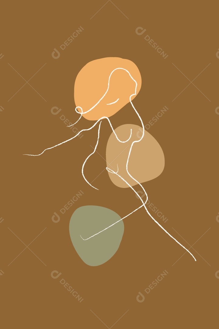 Ilustração de Mulher Vetor EPS Editável