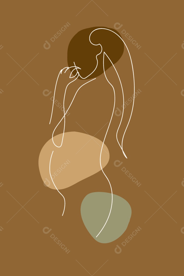 Ilustração de Mulher Vetor EPS Editável