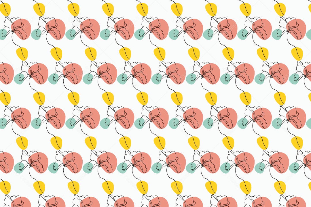 Background Abstrato Com Flores EPS Editável