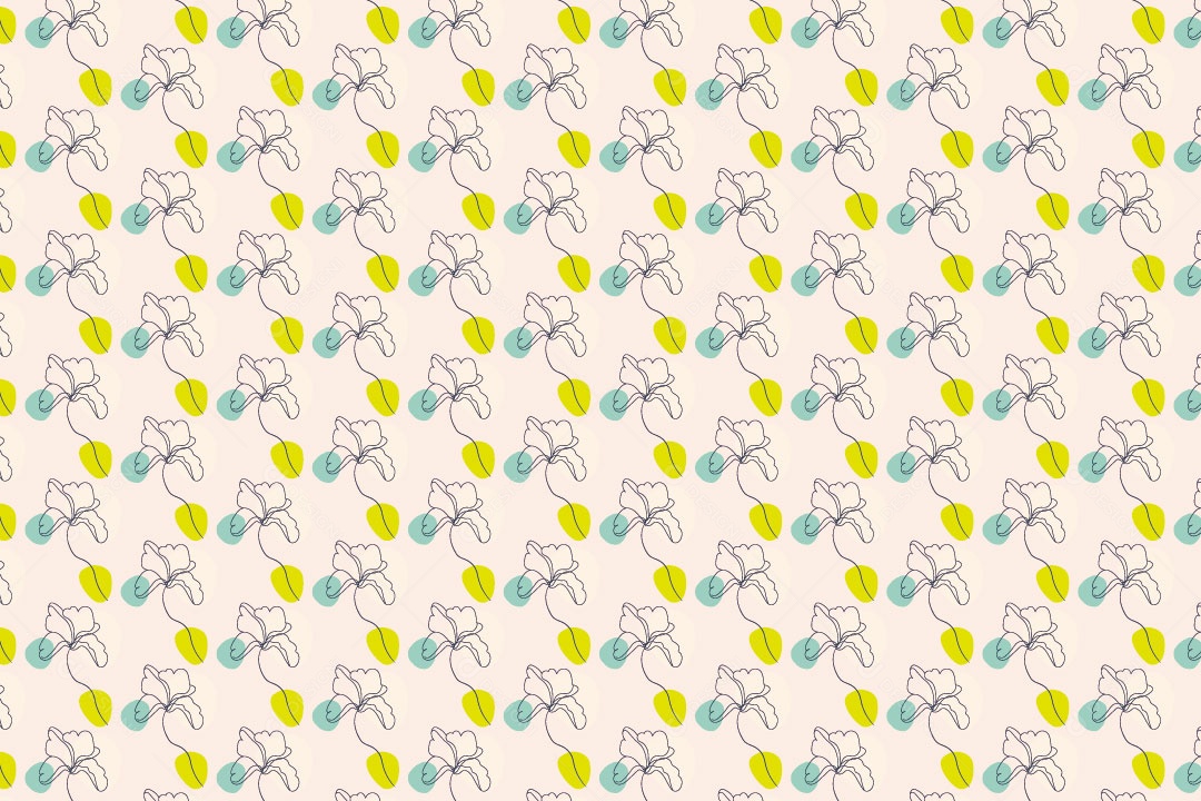 Background Abstrato Com Flores EPS Editável