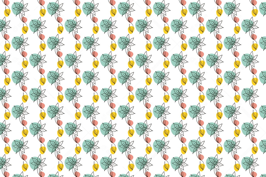 Background Abstrato Com Flores EPS Editável