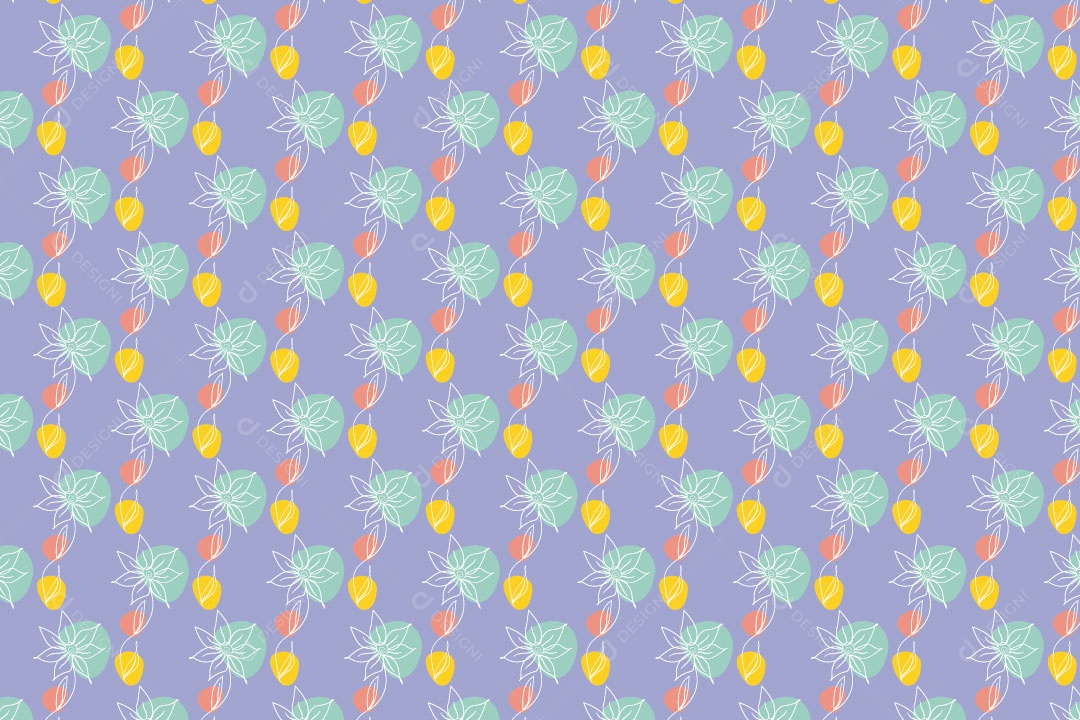 Background Abstrato Com Flores EPS Editável