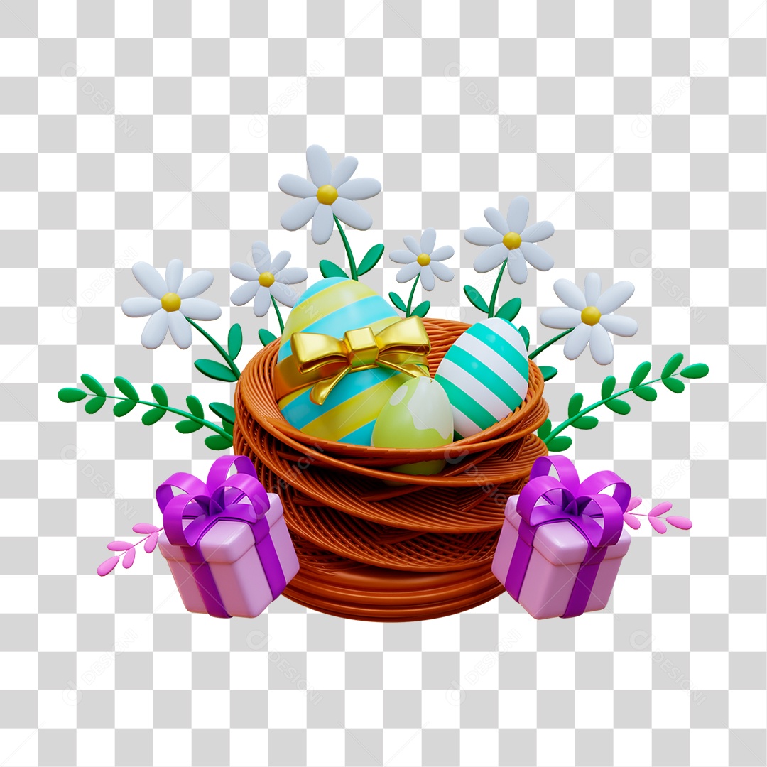 Ovos de Páscoa PNG Transparente