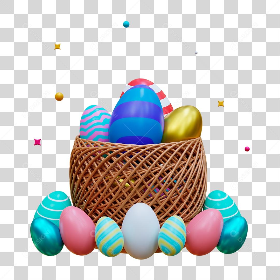 Ovos de Páscoa PNG Transparente