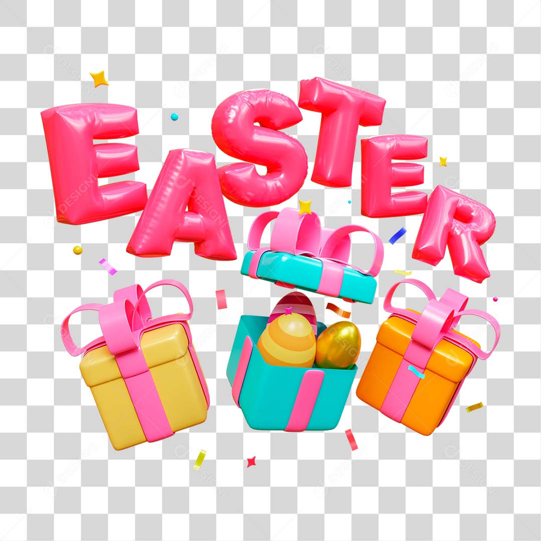 Caixa de Presente PNG Transparente