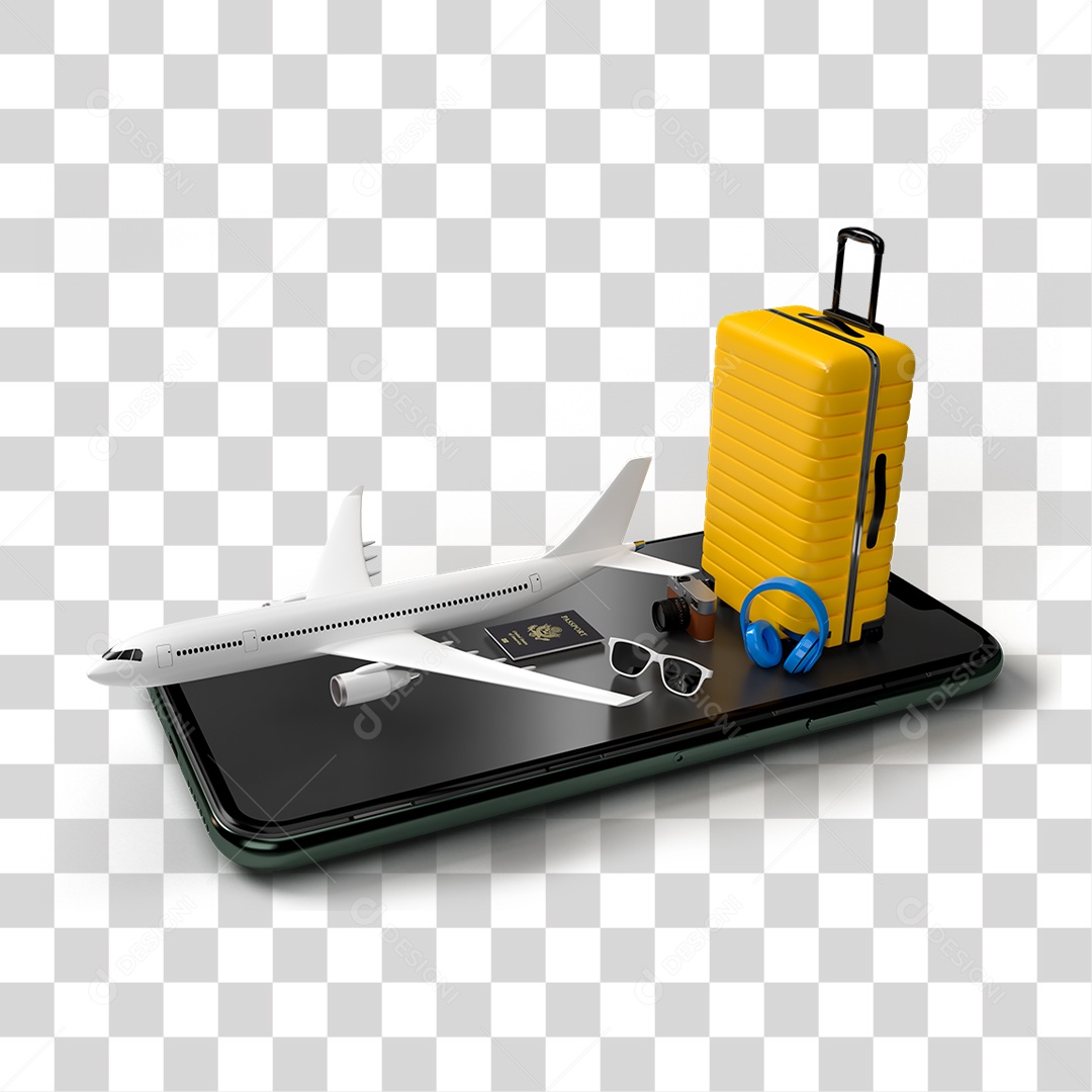 Mala Avião PNG Transparente