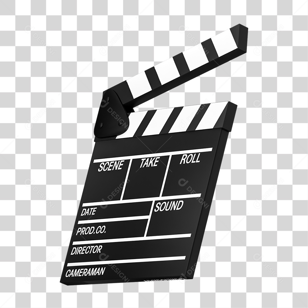 Claquete de Filme PNG Transparente