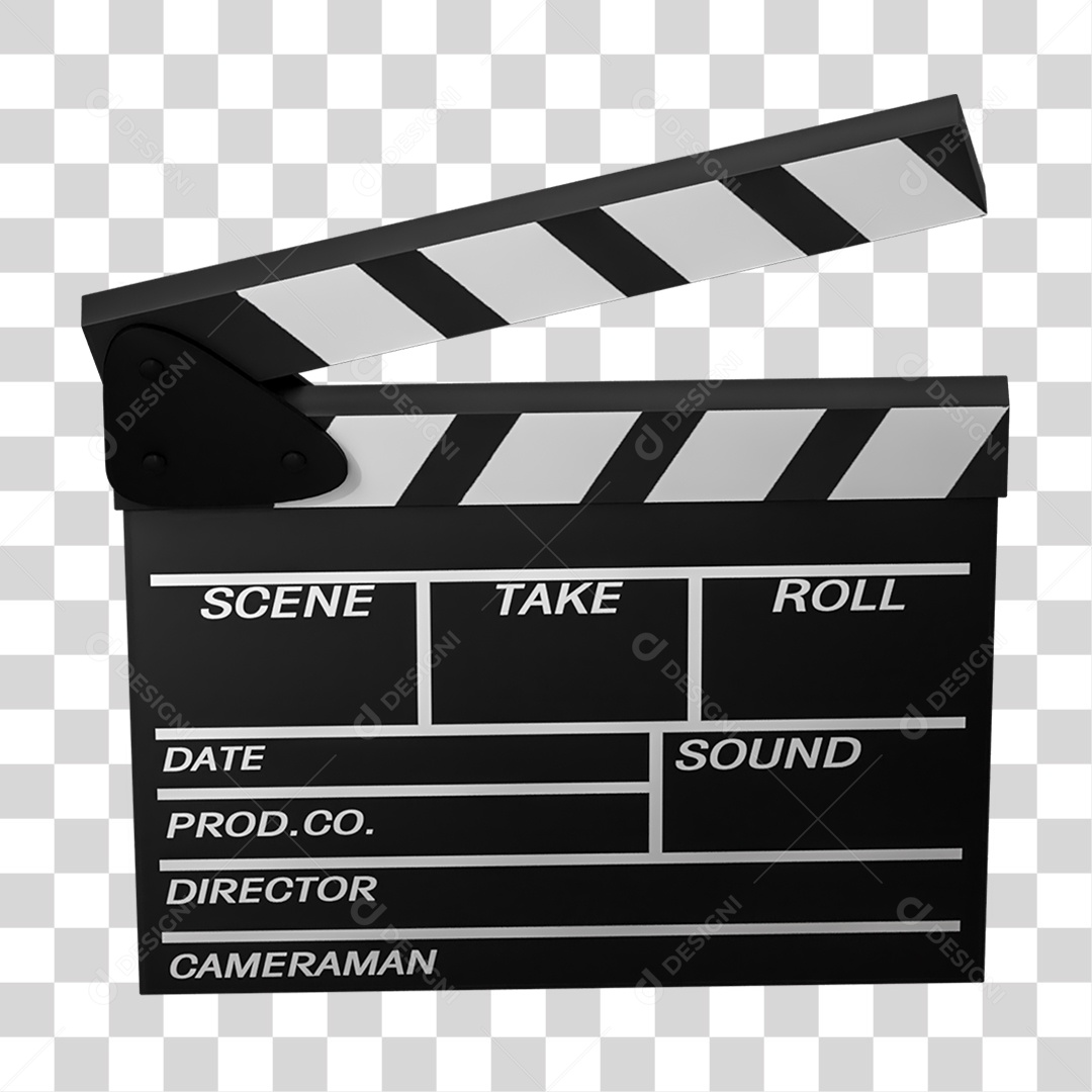 Claquete de Filme PNG Transparente