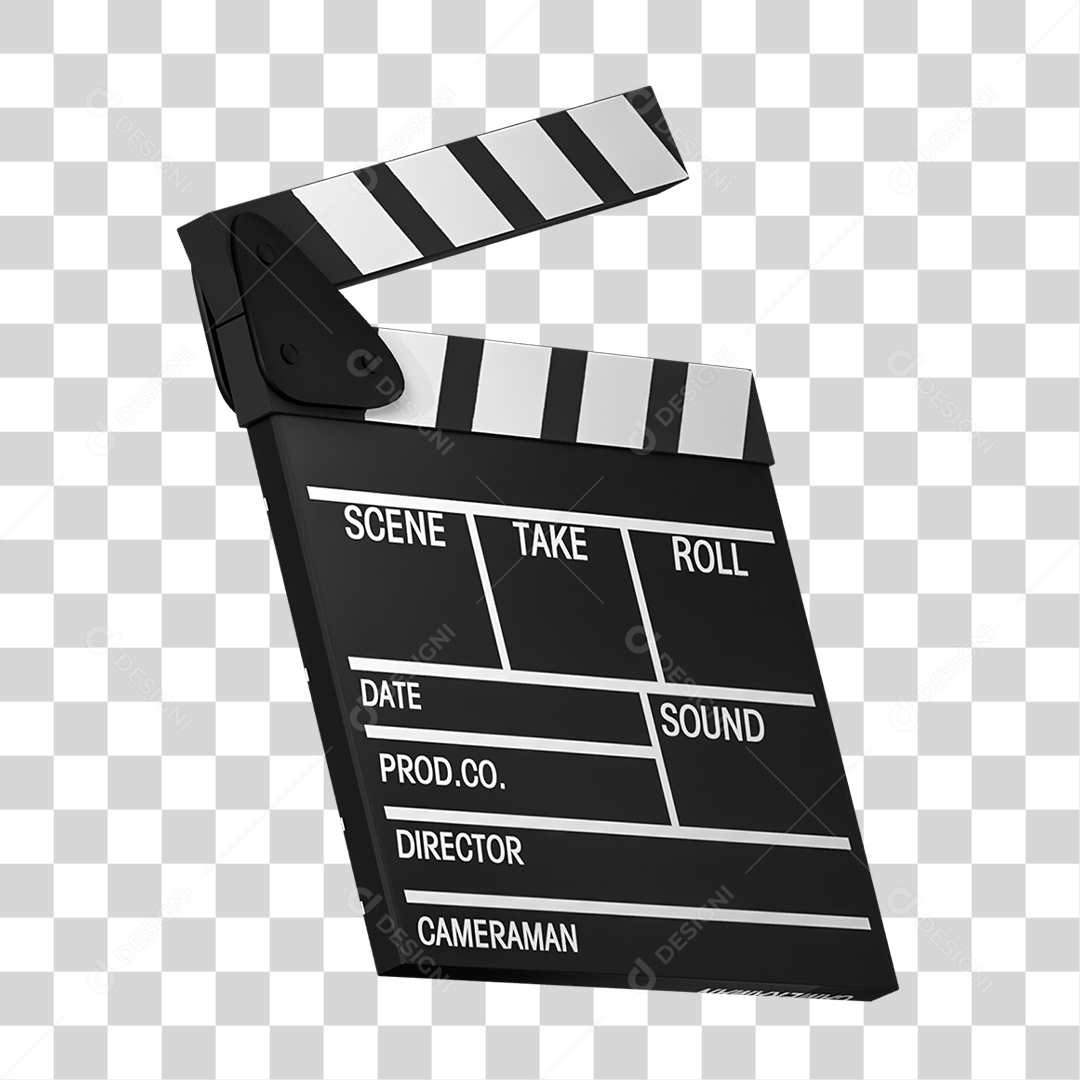 Claquete de Filme PNG Transparente