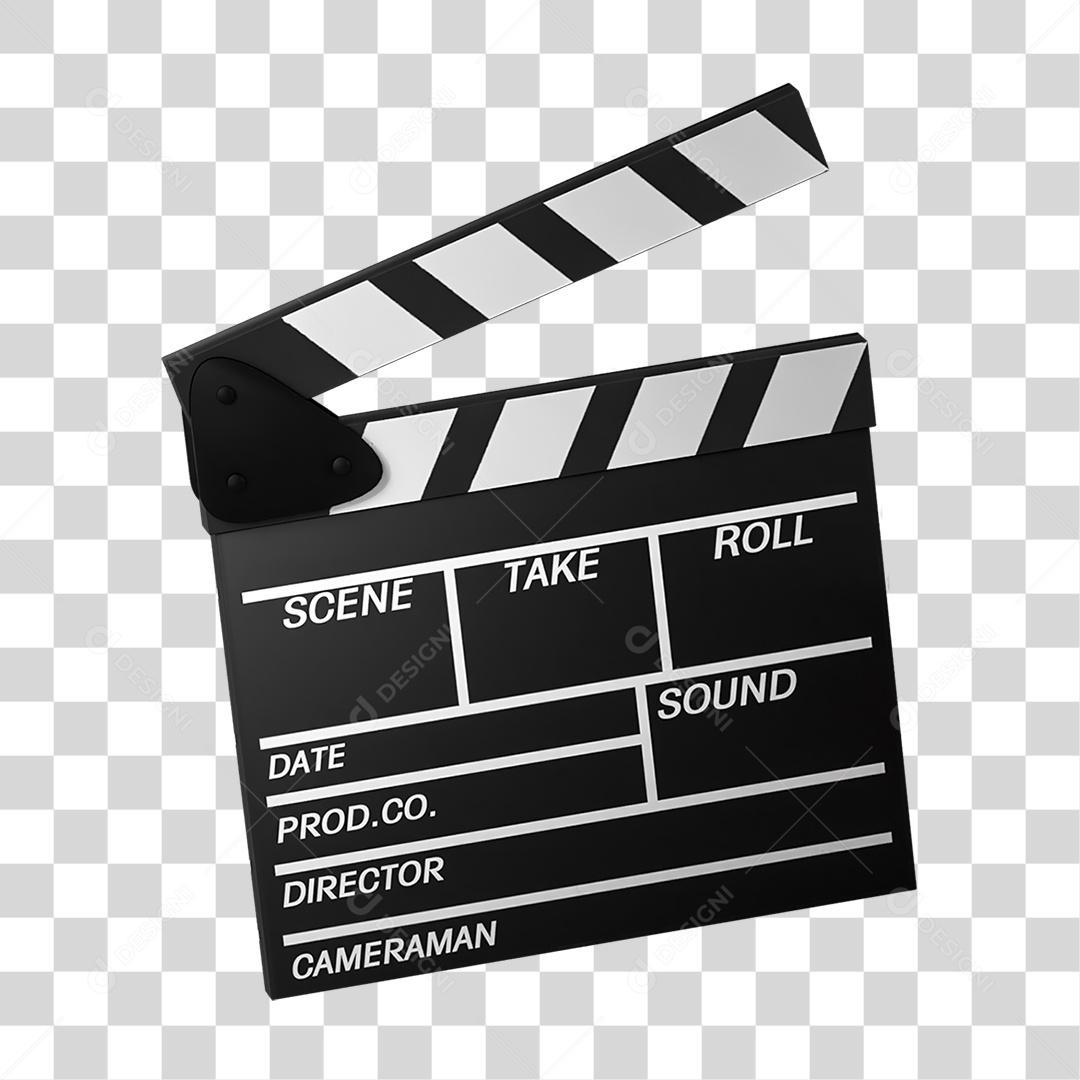 Claquete de Filme PNG Transparente