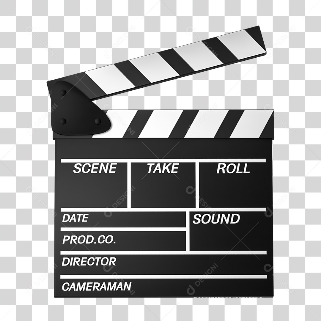 Claquete de Filme PNG Transparente