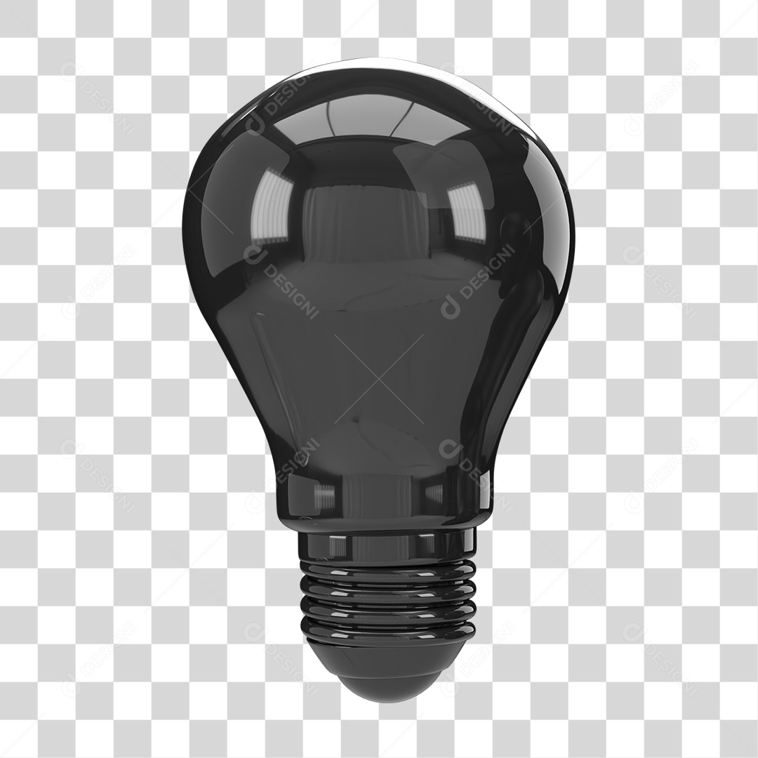 Lâmpada Preta PNG Transparente