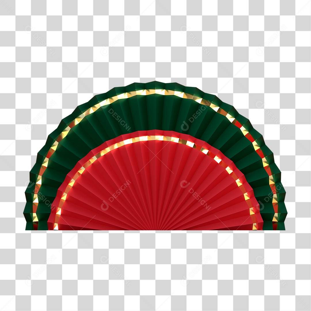 Leque Chinês PNG Transparente