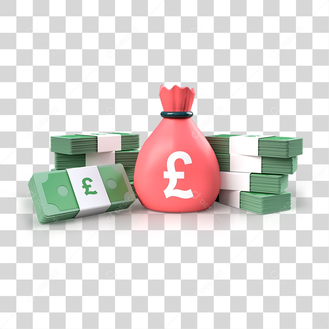 Saco de Dinheiro PNG Transparente
