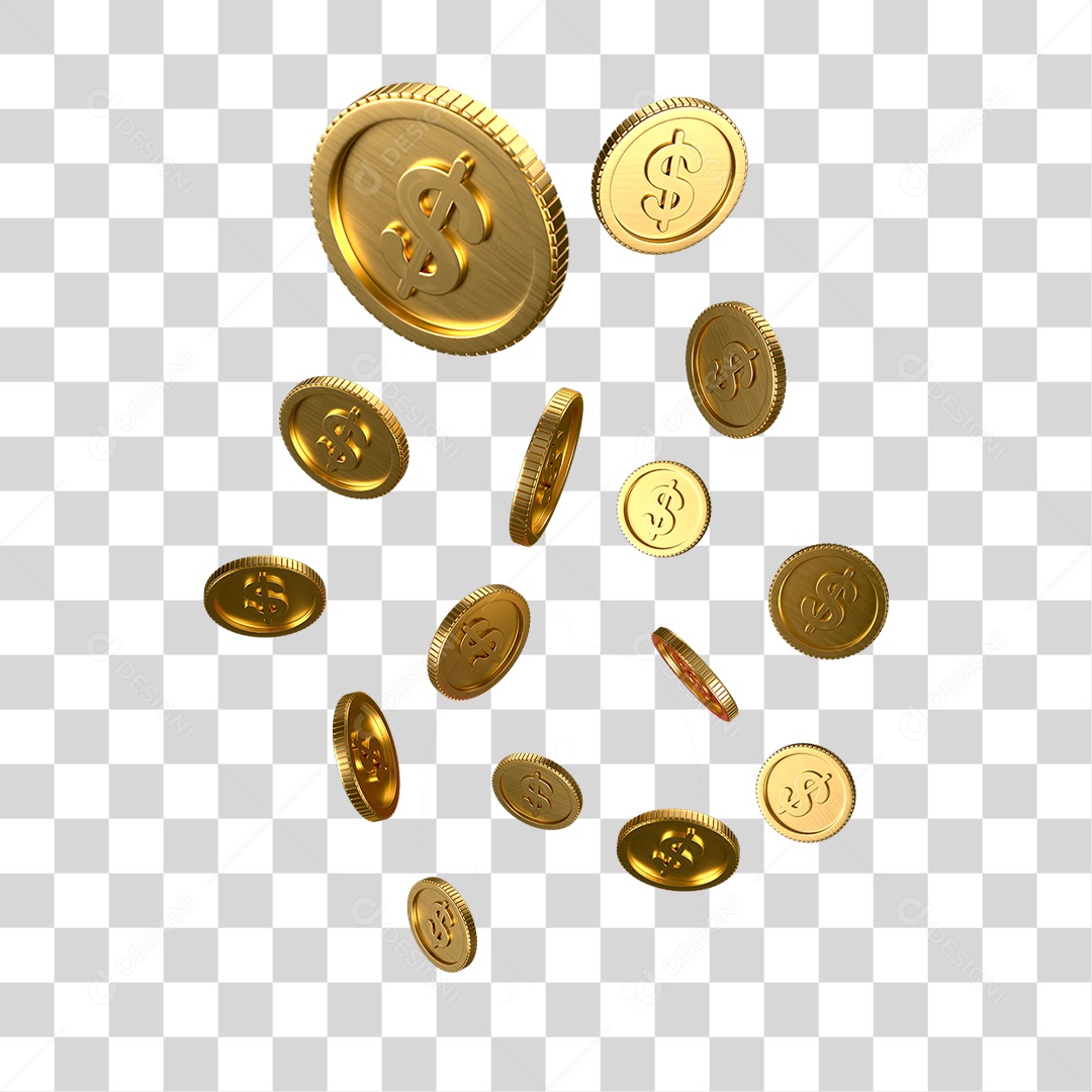 Moedas PNG Transparente