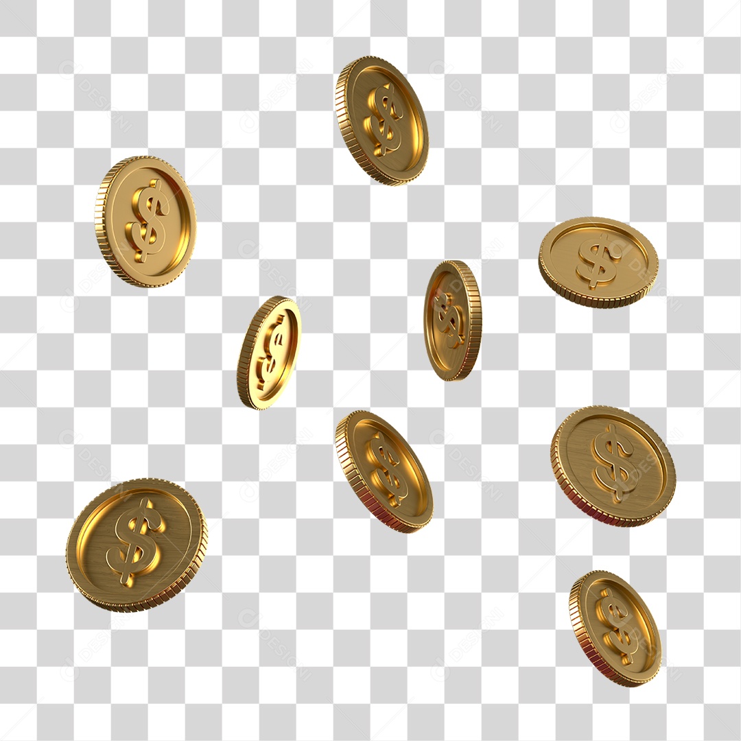 Moedas PNG Transparente