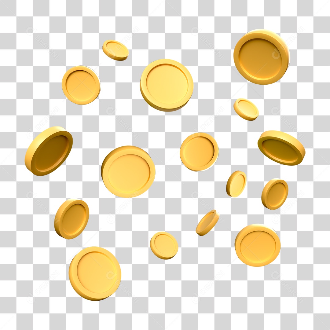 Moedas PNG Transparente
