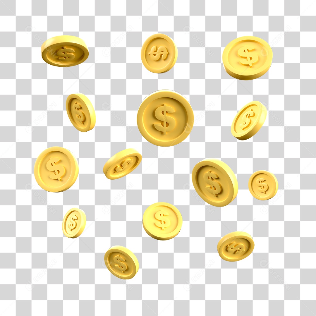 Moedas PNG Transparente