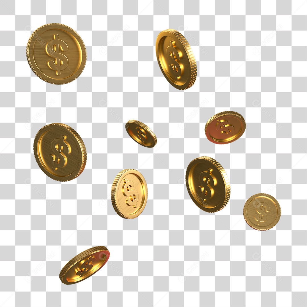 Moedas PNG Transparente