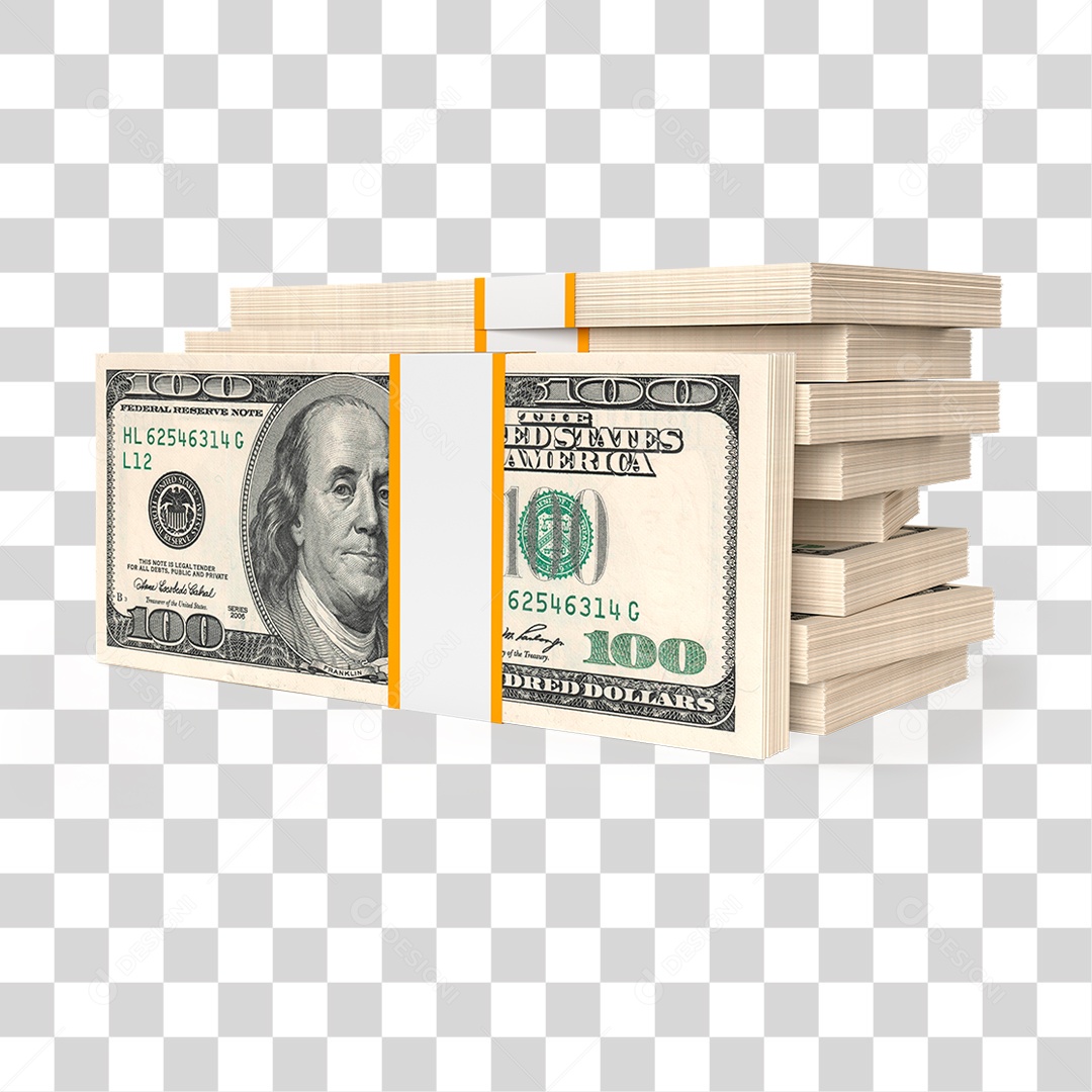 Pilha de Dólar PNG Transparente