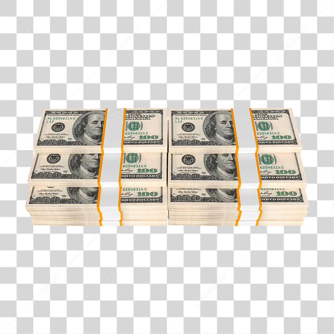 Pilha de Dólar PNG Transparente