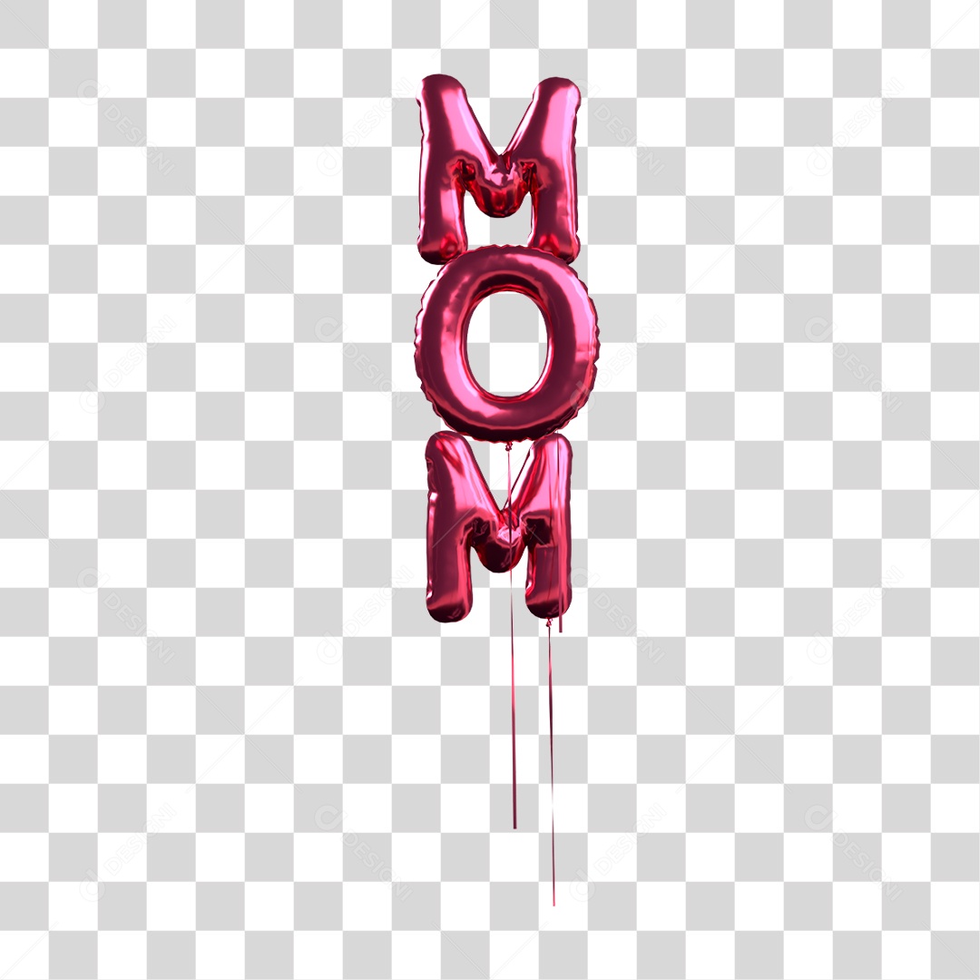 Balões Letras PNG Transparente