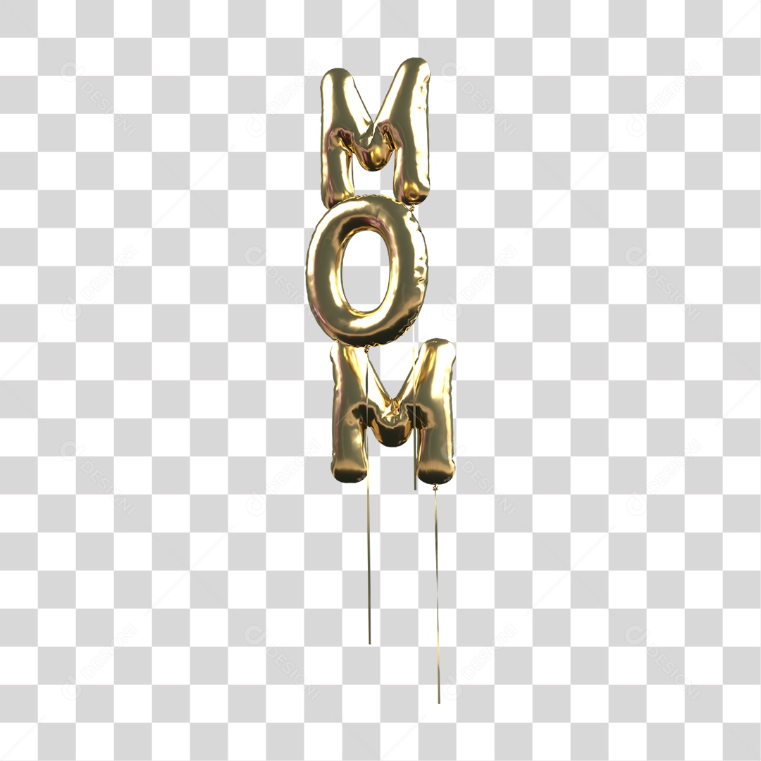 Balões Letras PNG Transparente