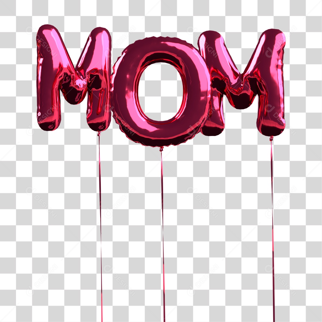 Balões Letra PNG Transparente