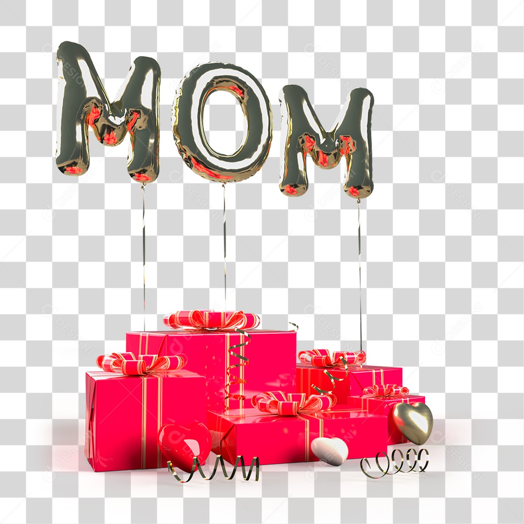 Balões Letra PNG Transparente