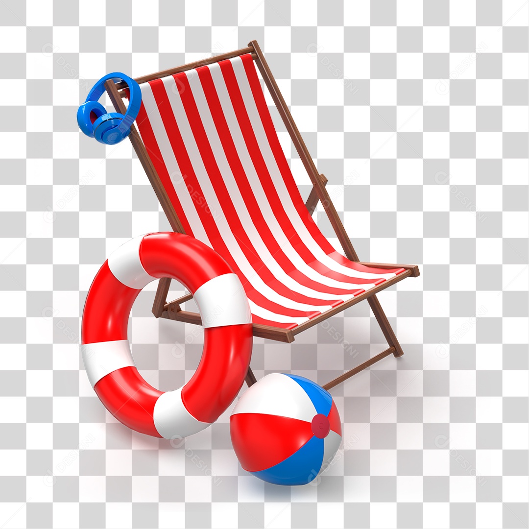 Cadeira de Praia PNG Transparente