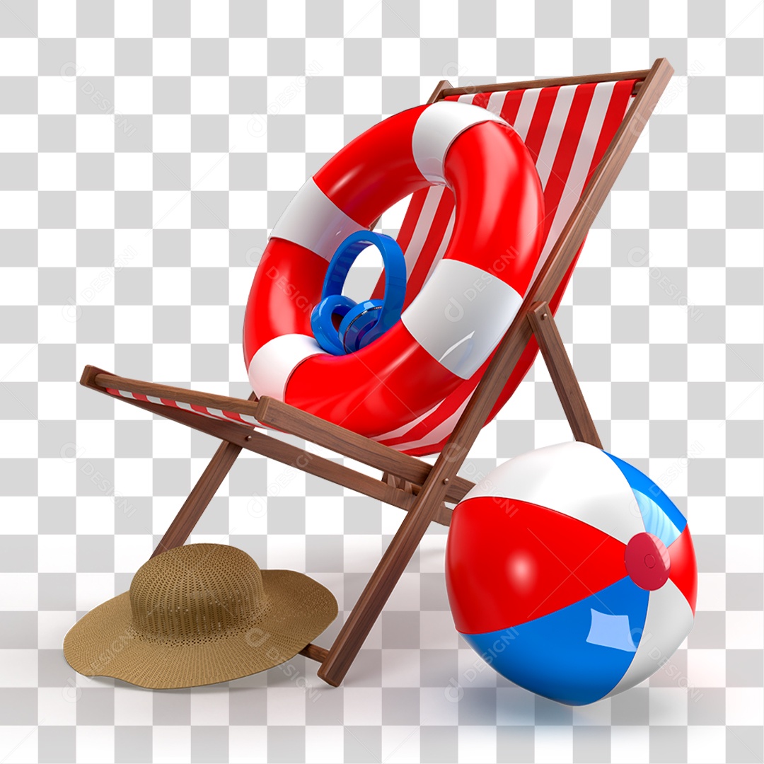 Cadeira de Praia PNG Transparente