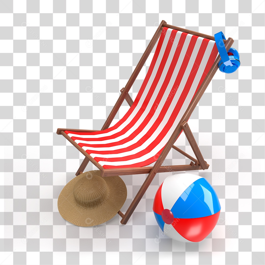 Cadeira de Praia PNG Transparente