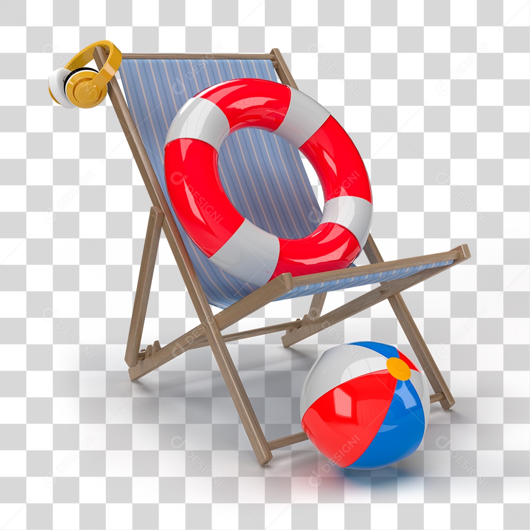 Cadeira de Praia PNG Transparente