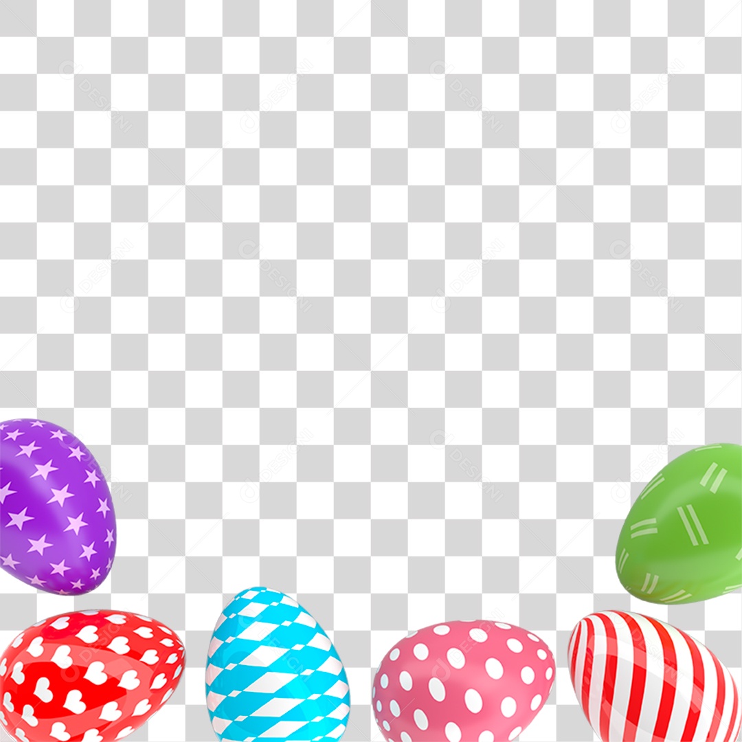 Ovo Colorido PNG Transparente