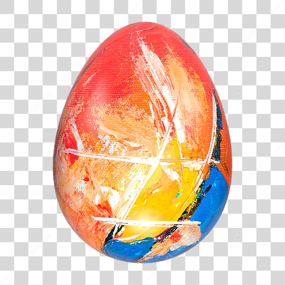 Ovo Colorido PNG Transparente